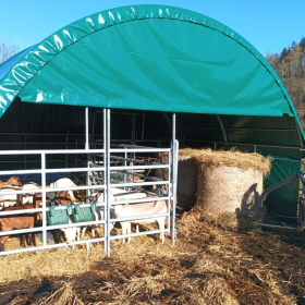 Stínítko  k mobilní přístřešku 6x6 - ochrana proti slunci i větru