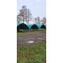 Mobilní přístřešek 8 × 8 m  sklad pro techniku a krmivo